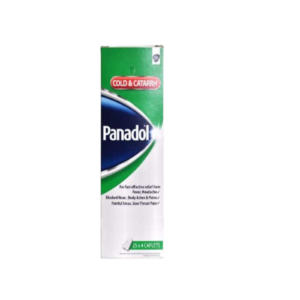 Panadol Cold and Catarrh Caplets for cold catarrh headache and blocked nose relief in Nigeria pharmacy