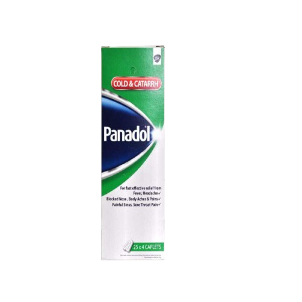 Panadol Cold and Catarrh Caplets for cold catarrh headache and blocked nose relief in Nigeria pharmacy