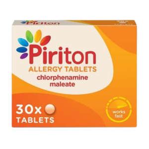 Piriton Allergy Tablets for sneezing and runny nose relief in Nigeria pharmacy