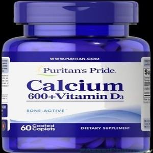 Puritan's Pride Calcium 600 Vitamin D3 Caplets for bone wellness support in Nigeria pharmacy