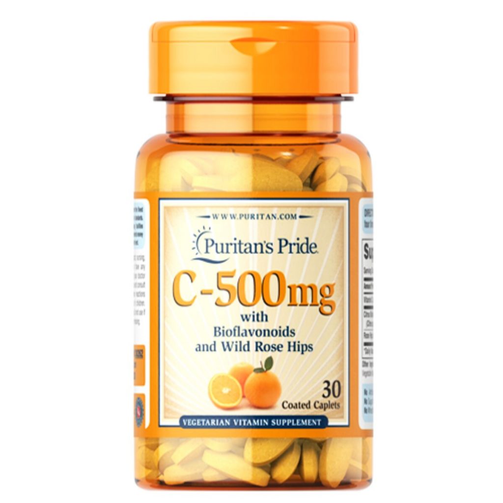 Puritan's Pride Vitamin C 500mg Tablets, 100 Tablets - Asset Pharmacy