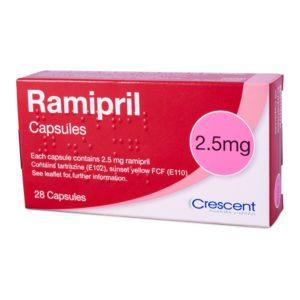 Ramipril 2.5mg Capsules, 28 Capsules