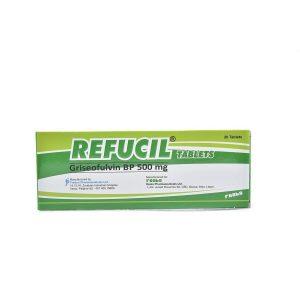 Refucil Tablets - Griseofulvin 500mg, 20 Tablets