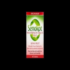 Senokot 15mg Max Strength 48 tablets for constipation relief and bowel wellness support in Nigeria pharmacy)