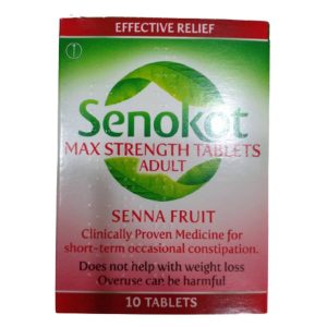 Senokot Max Strength Constipation Relief 12 Years Plus Tablets, 10 Tablets