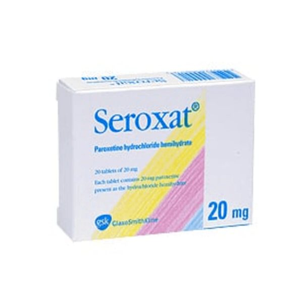 Seroxat 20mg Tablets - Paroxetine 20mg, 30 Tablets