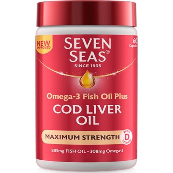 Seven Seas Cod Liver Oil Max Strength, 60 Caps - Asset Pharmacy