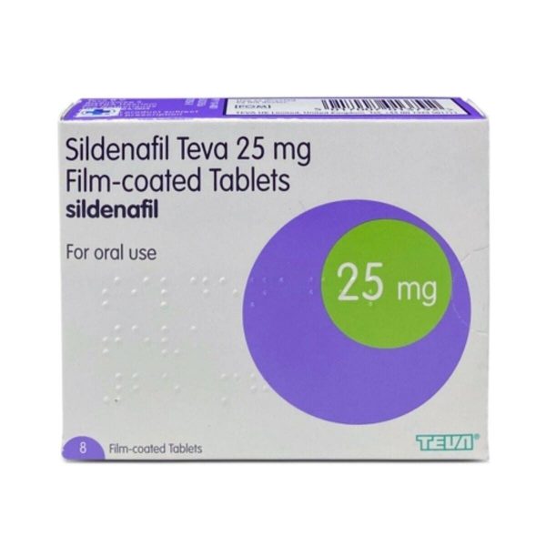 Sildenafil 25mg Tablets, 4 Tablets