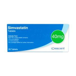 Simvastatin 40mg Tablets, 28 Tablets