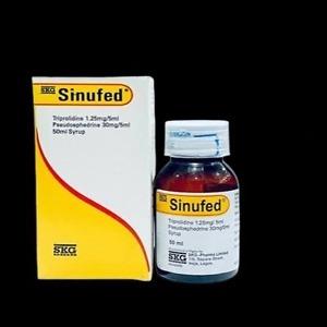 Sinufed Syrup 100ml for sinus relief and respiratory wellness support in Nigeria pharmacy