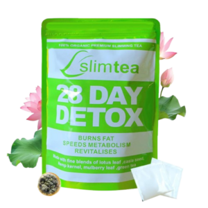 Slim Tea 28 Day Detox Pack Size 28 herbal wellness tea formulated to complement healthy lifestyle routines digestive wellbeing and daily self care practices in Nigeria pharmacy