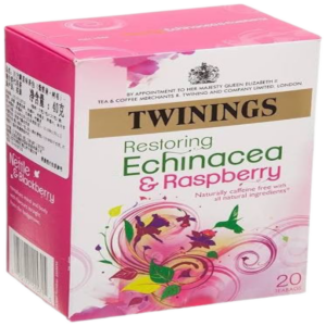 Twinings Restoring Echinacea and Raspberry Pack Size 20 herbal tea with echinacea and raspberry for daily wellness support natural refreshment and soothing tea enjoyment in Nigeria pharmacy