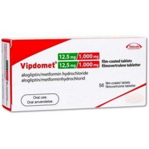 Vipdomet Tablets - Alogliptin & Metformin, 56 Tablets