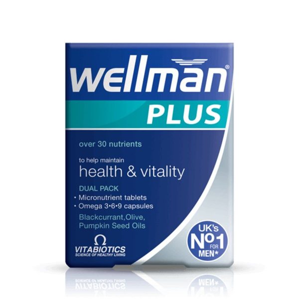 Wellman Plus Omega 3-6-9, 28 Tablets and 28 Capsules