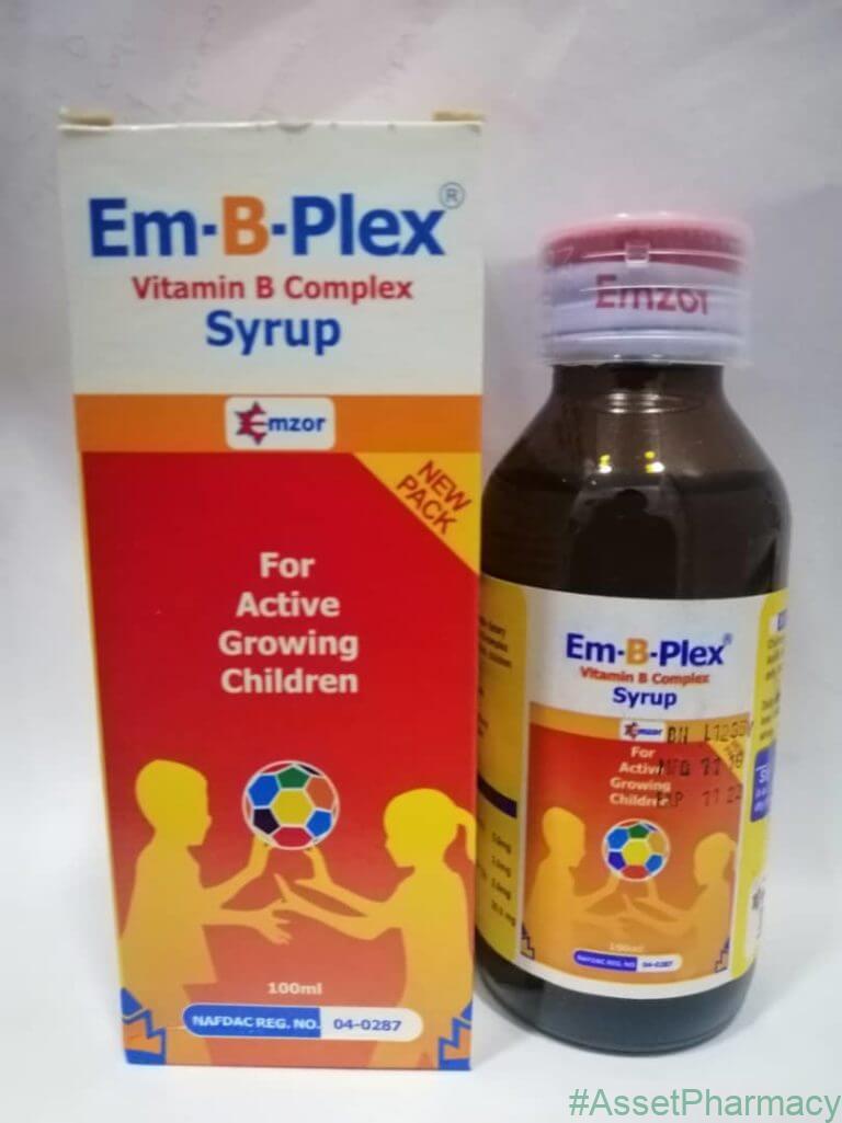 EM-B-PLEX VITAMIN B-COMPLEX SYRUP 100ML - Asset Pharmacy