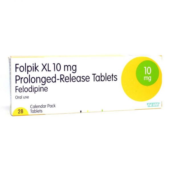 Folpik Felodipine 10mg XL Tablets 28 Tablets