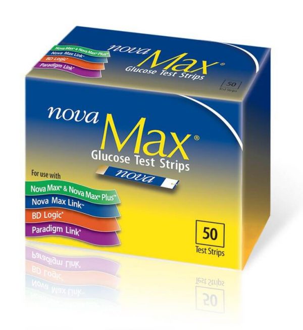 Novamax Glucose Test Strips by 50 Strips