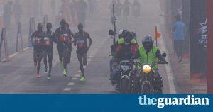 'My eyes are burning': Delhi holds half marathon despite pollution warning 82