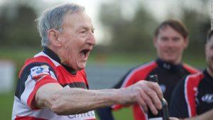 Oldest winger in town: Veteran rugby player, 95, still scoring 46