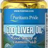 Puritan’s Pride Cod Liver Oil 1000MG 100 Capsules 2