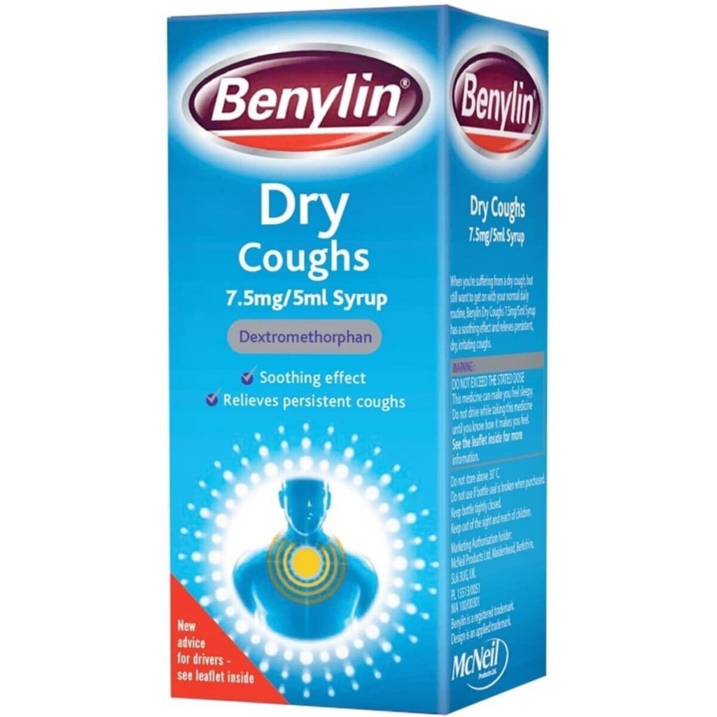 Benylin Dry Cough Syrup, 150ml Asset Pharmacy