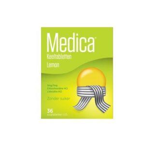 Medica Throat Tablets Lemon, 36 Lozenges