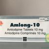 Amlong-10 Amlodipine 10mg Tablets, 30 Tablets 1