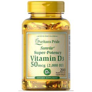 Puritan's Pride Vitamin D3 Softgels