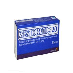 Zestoretic 20 - lisinopril 20g hydrochlorothiazide 12.5mg, 28 Tablets