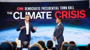 Fact-checking presidential candidates at the CNN climate town hall 17