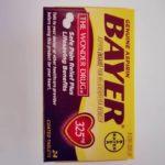 GENUINE BAYER ASPIRIN 325MG THE WONDER DRUG *24 COATED TABLETS