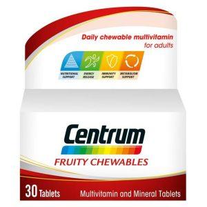 Centrum Fruity Chewables, 30 Tablets