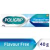 Poligrip Flavour Free Denture Fixative Cream, 40g