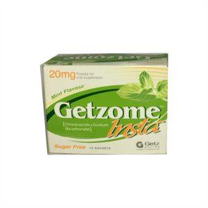 Getzome Insta 20mg Powder - Omeprazole 20mg powder, 10 Sachets