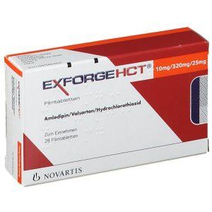 Exforge HCT 10mg/320mg/25mg Tablets, 28 Tablets