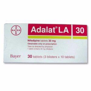 Adalat LA 30mg Tablets, 30 Tablets