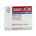 Adalat LA 60mg Tablets – Nifedipine Extended Release – 30 Tablets for High Blood Pressure and Angina Relief | Available at Asset Pharmacy Nigeria