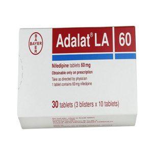 Adalat LA 60mg Tablets, 30 Tablets