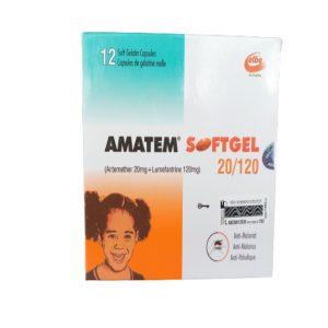 Amatem Soft Gel - 20/120mg, 12 Soft Gel