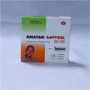 Amatem Soft Gel - 20/120mg, 24 Soft Gel