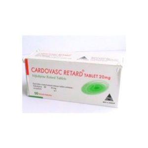 Cardovasc Retard 20mg Nifedipine Tablets, 50 Tablets