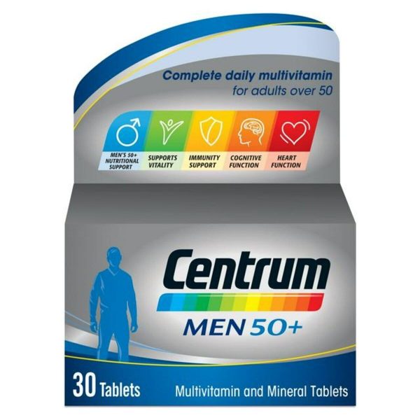 Centrum Men 50+ Multivitamin Tablets, 30 Tablets