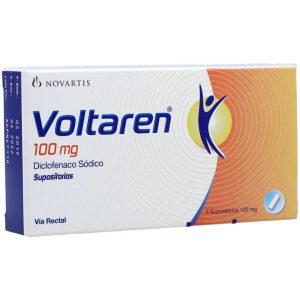 Voltaren Suppositories 100mg, 10 Suppositories