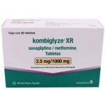 Kombiglyze XR 2.5mg / 1000mg Tablets, 60 Tablets
