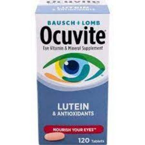 Ocuvite Eye vitamin and mineral supplement with Lutein, 120 tablets