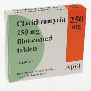 Clarithromycin 250mg Tablets, 14 Tablets