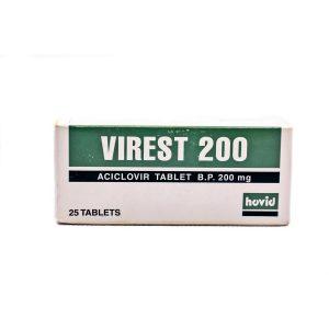 Virest 200mg Tablets, 25 Tablets