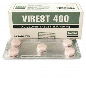 Virest 400mg Tablets, 25 Tablets