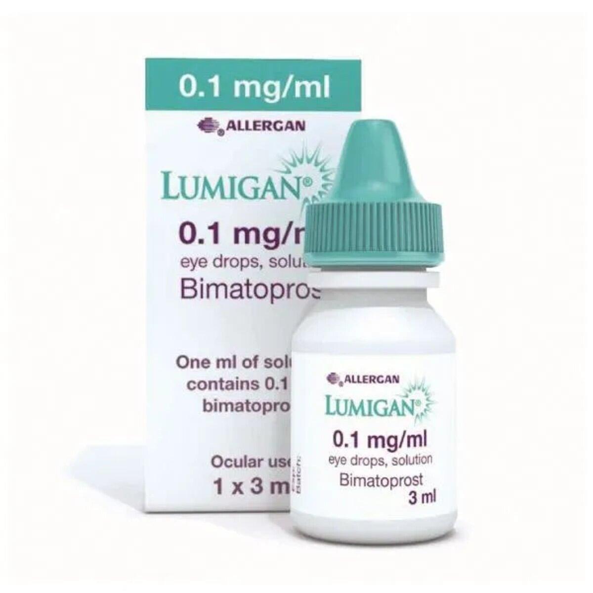 Lumigan Eye Drops 0.1mg/ml - Bimatoprost 0.01%, 3ml - Asset Pharmacy