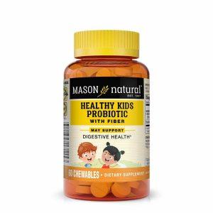 Mason Natural Healthy Kids Probiotic With Fiber, 60 Chewables